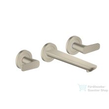   Hansgrohe AXOR Citterio C falsík alatti mosdó csaptelep 19 cm-es kifolyóval,nem zárható leeresztővel,rombuszmetszéses fogantyúval,alaptest nélkül,szálcsiszolt nikkel 49071820