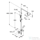 Kludi A-QA Thermostat Dual Shower System NA 15 4909505-00