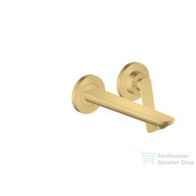   Hansgrohe AXOR Citterio C falsík alatti mosdó csaptelep 19,3 cm-es kifolyóval,nem zárható leeresztővel,rombuszmetszéses fogantyúval,alaptest nélkül,szálcsiszolt arany hatású 49111250