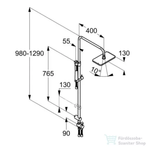 Kludi A-QA  Dual Shower System NA 15 4919105-00
