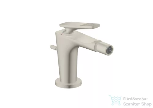 Hansgrohe CITTERIO C bidé csaptelep automata leeresztővel,rombuszmetszéses fogantyúval,rozsdamentes acél hatású 49211800