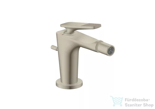 Hansgrohe CITTERIO C bidé csaptelep automata leeresztővel,rombuszmetszéses fogantyúval,szálcsiszolt nikkel 49211820