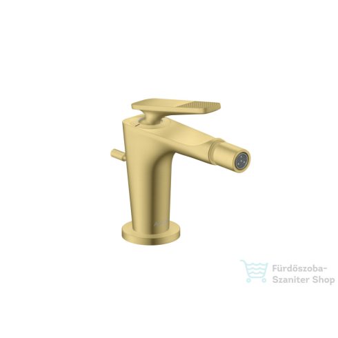 Hansgrohe CITTERIO C bidé csaptelep automata leeresztővel,rombuszmetszéses fogantyúval,szálcsiszolt sárgaréz hatású 49211950