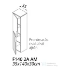 TBoss Quarto F140 AM 2 ajtós kiegészítő szekrény, jobbos nyitással 49223060237