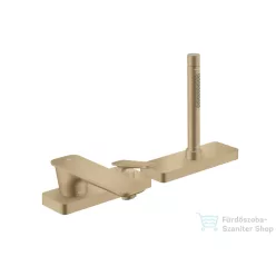   Hansgrohe AXOR CITTERIO C 3 üléses kádtöltő csaptelep zuhanyszettel,alaptest nélkül,szálcsiszolt bronz 49430140