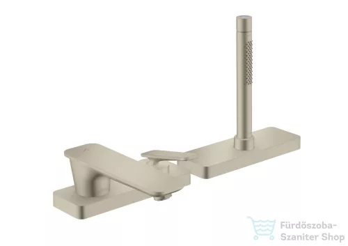Hansgrohe AXOR CITTERIO C 3 üléses kádtöltő csaptelep zuhanyszettel,alaptest nélkül,szálcsiszolt nikkel 49430820