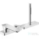 Hansgrohe AXOR CITTERIO C 3 üléses kádtöltő csaptelep zuhanyszettel,rombuszmetszéses fogantyúval,alaptest nélkül,króm 49431000