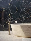 Hansgrohe AXOR CITTERIO C szabadon álló kádtöltő csaptelep zuhanyszettel, négyszög metszéses fogantyúval, alaptest nélkül, szálcsiszolt bronz 49441140
