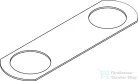 Hansgrohe AXOR CITTERIO C szerelőlap peremre szerelt csaptelephez,49449000