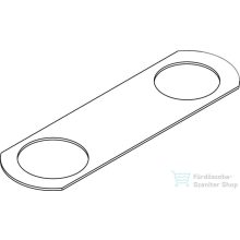   Hansgrohe AXOR CITTERIO C szerelőlap peremre szerelt csaptelephez,49449000