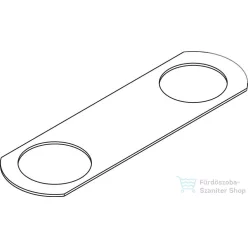   Hansgrohe AXOR CITTERIO C szerelőlap peremre szerelt csaptelephez,49449000