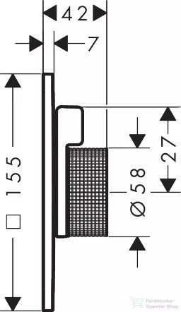 Hansgrohe AXOR CITTERIO C falsík alatti kád/zuhany csaptelep alaptest nélkül, polírozott vörös arany hatású 49451300