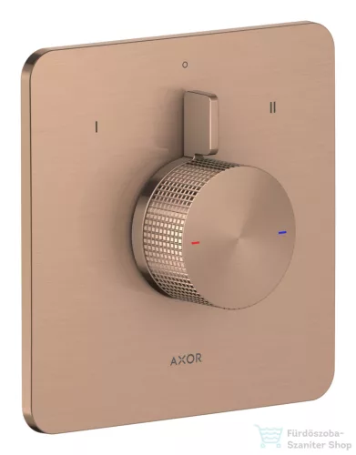 Hansgrohe AXOR CITTERIO C falsík alatti kád/zuhany csaptelep alaptest nélkül, szálcsiszolt vörös arany hatású 49451310