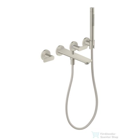 Hansgrohe AXOR CITTERIO C falsík alatti kádtöltő csaptelep zuhanyszettel, alaptest nélkül, rozsdamentes acél hatású 49480800