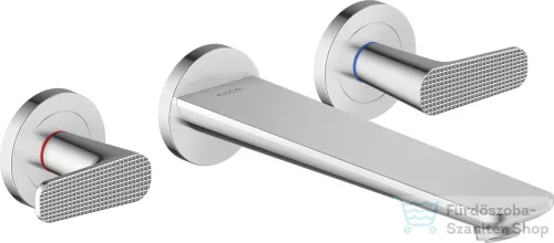 Hansgrohe AXOR CITTERIO C falsík alatti kádtöltő csaptelep rombuszmetszéses fogantyúval,zuhany csatlakozó és alaptest nélkül,króm 49483000