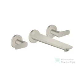   Hansgrohe AXOR CITTERIO C falsík alatti kádtöltő csaptelep rombuszmetszéses fogantyúval,zuhany csatlakozó és alaptest nélkül, rozsdamentes acél hatású 49483800