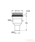Grohe zuhanytálca szifon,Alpin white 49533SH0
