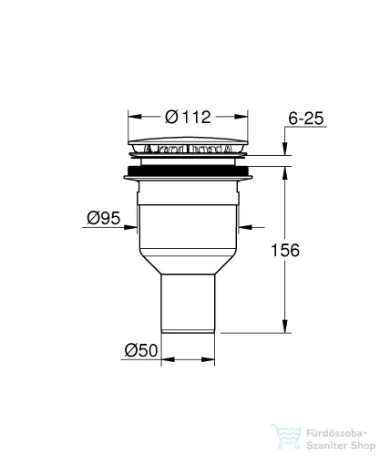 Grohe zuhanytálca szifon,Alpin white 49533SH0