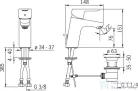 Hansa Hansaprimo XL mosdó csaptelep automata leeresztővel,króm 49562203
