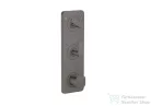 Hansgrohe AXOR CITTERIO C termosztátos falsík alatti kád /zuhany csaptelep,szálcsiszolt fekete króm 49700340