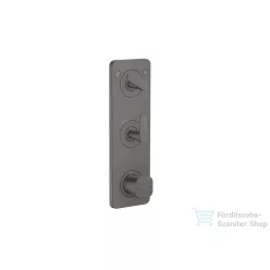   Hansgrohe AXOR CITTERIO C termosztátos falsík alatti kád /zuhany csaptelep,szálcsiszolt fekete króm 49700340