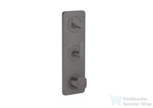 Hansgrohe AXOR CITTERIO C termosztátos falsík alatti kád /zuhany csaptelep,szálcsiszolt fekete króm 49700340