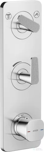 Hansgrohe AXOR CITTERIO C termosztátos falsík alatti kád /zuhany csaptelep rombuszmetszéses fogantyúval,króm 49701000