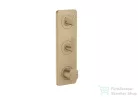 Hansgrohe AXOR CITTERIO C termosztátos falsík alatti kád /zuhany csaptelep rombuszmetszéses fogantyúval,szálcsiszolt bronz 49701140