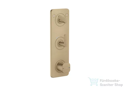 Hansgrohe AXOR CITTERIO C termosztátos falsík alatti kád /zuhany csaptelep rombuszmetszéses fogantyúval,szálcsiszolt bronz 49701140
