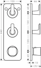 Hansgrohe AXOR CITTERIO C termosztátos falsík alatti kád /zuhany csaptelep rombuszmetszéses fogantyúval,szálcsiszolt bronz 49701140