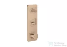 Hansgrohe AXOR CITTERIO C termosztátos falsík alatti kád /zuhany csaptelep rombuszmetszéses fogantyúval,polírozott vörös arany hatású 49701300