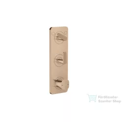  Hansgrohe AXOR CITTERIO C termosztátos falsík alatti kád /zuhany csaptelep rombuszmetszéses fogantyúval,polírozott vörös arany hatású 49701300