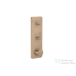  Hansgrohe AXOR CITTERIO C termosztátos falsík alatti kád /zuhany csaptelep rombuszmetszéses fogantyúval,szálcsiszolt vörös arany hatású 49701310