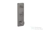 Hansgrohe AXOR CITTERIO C termosztátos falsík alatti kád /zuhany csaptelep rombuszmetszéses fogantyúval,polírozott fekete króm 49701330