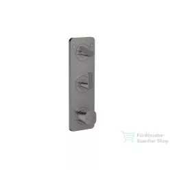   Hansgrohe AXOR CITTERIO C termosztátos falsík alatti kád /zuhany csaptelep rombuszmetszéses fogantyúval,polírozott fekete króm 49701330