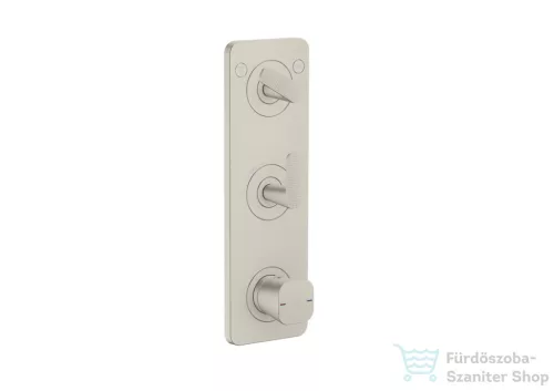 Hansgrohe AXOR CITTERIO C termosztátos falsík alatti kád /zuhany csaptelep rombuszmetszéses fogantyúval,rozsdamentes acél hatású 49701800