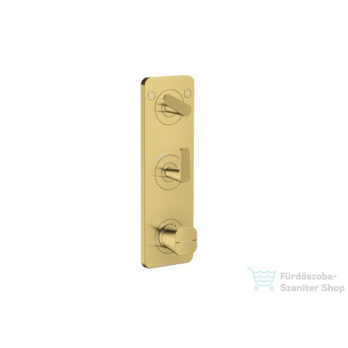 Hansgrohe AXOR CITTERIO C termosztátos falsík alatti kád /zuhany csaptelep rombuszmetszéses fogantyúval,polírozott arany hatású 49701990