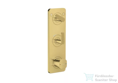 Hansgrohe AXOR CITTERIO C termosztátos falsík alatti kád /zuhany csaptelep rombuszmetszéses fogantyúval,polírozott arany hatású 49701990