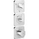 Hansgrohe AXOR CITTERIO C termosztátos falsík alatti kád /zuhany csaptelep,króm 49710000