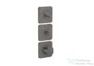 Hansgrohe AXOR CITTERIO C termosztátos falsík alatti kád /zuhany csaptelep,szálcsiszolt fekete króm 49710340