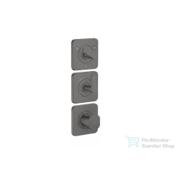   Hansgrohe AXOR CITTERIO C termosztátos falsík alatti kád /zuhany csaptelep,szálcsiszolt fekete króm 49710340