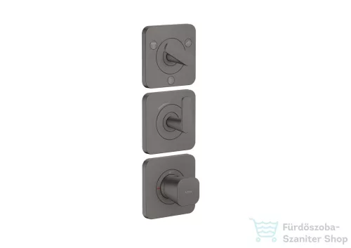 Hansgrohe AXOR CITTERIO C termosztátos falsík alatti kád /zuhany csaptelep,szálcsiszolt fekete króm 49710340