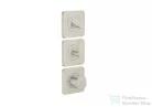 Hansgrohe AXOR CITTERIO C termosztátos falsík alatti kád /zuhany csaptelep,rozsdamentes acél hatású 49710800