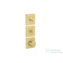   Hansgrohe AXOR CITTERIO C termosztátos falsík alatti kád /zuhany csaptelep,szálcsiszolt sárgaréz hatású 49710950