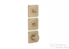 Hansgrohe AXOR CITTERIO C termosztátos falsík alatti kád /zuhany csaptelep rombuszmetszéses fogantyúval,szálcsiszolt bronz 49711140