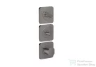 Hansgrohe AXOR CITTERIO C termosztátos falsík alatti kád /zuhany csaptelep rombuszmetszéses fogantyúval,polírozott fekete króm 49711330