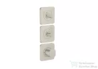 Hansgrohe AXOR CITTERIO C termosztátos falsík alatti kád /zuhany csaptelep rombuszmetszéses fogantyúval,rozsdamentes acél hatású 49711800