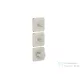 Hansgrohe AXOR CITTERIO C termosztátos falsík alatti kád /zuhany csaptelep rombuszmetszéses fogantyúval,rozsdamentes acél hatású 49711800