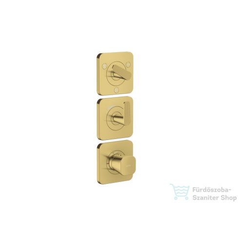Hansgrohe AXOR CITTERIO C termosztátos falsík alatti kád /zuhany csaptelep rombuszmetszéses fogantyúval,polírozott arany hatású 49711990