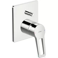   Hansa Hansatwist falsík alatti kád/zuhany csaptelep belső egység nélkül,króm 49769005